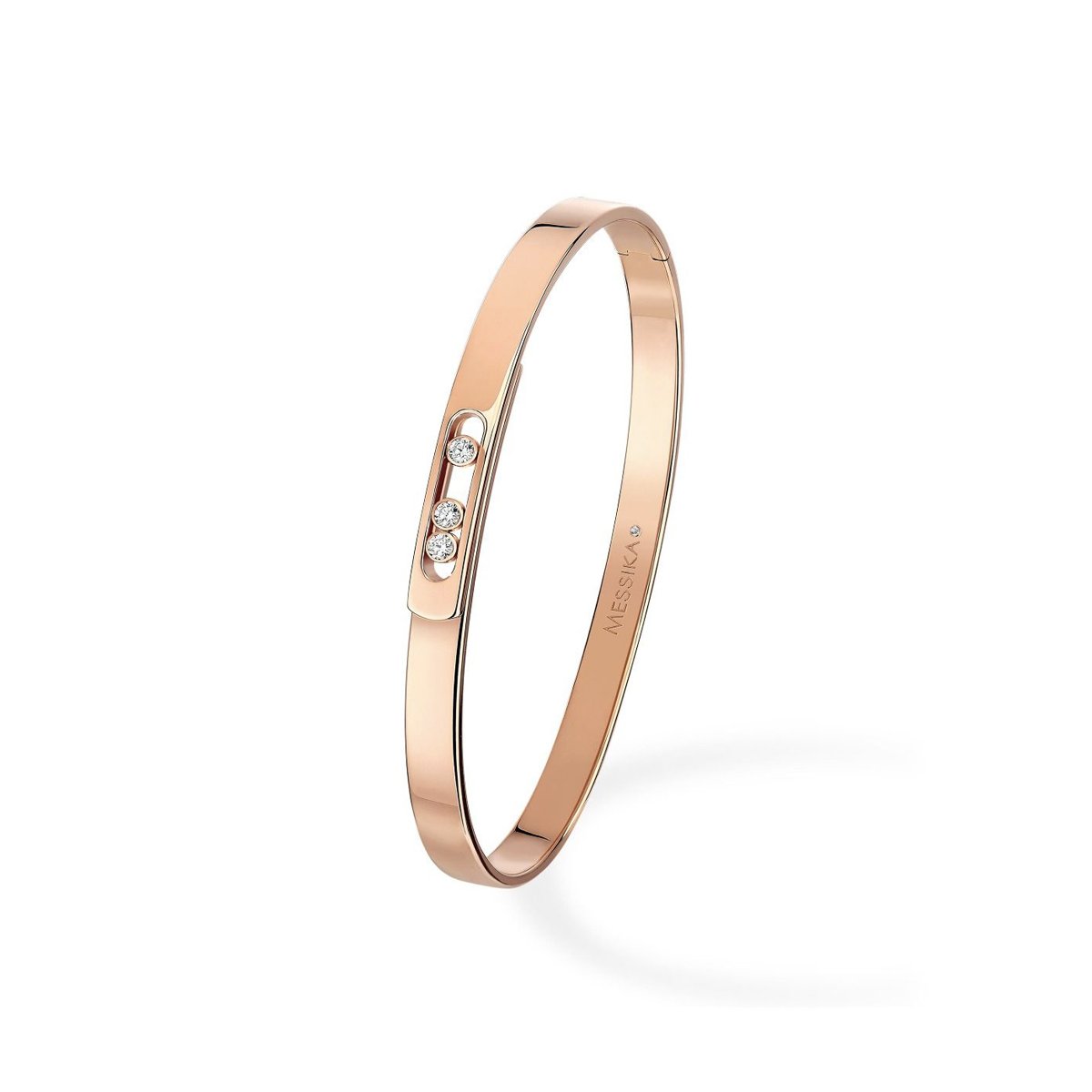 Bracelet bangle Messika Move Noa PM en or rose et diamants