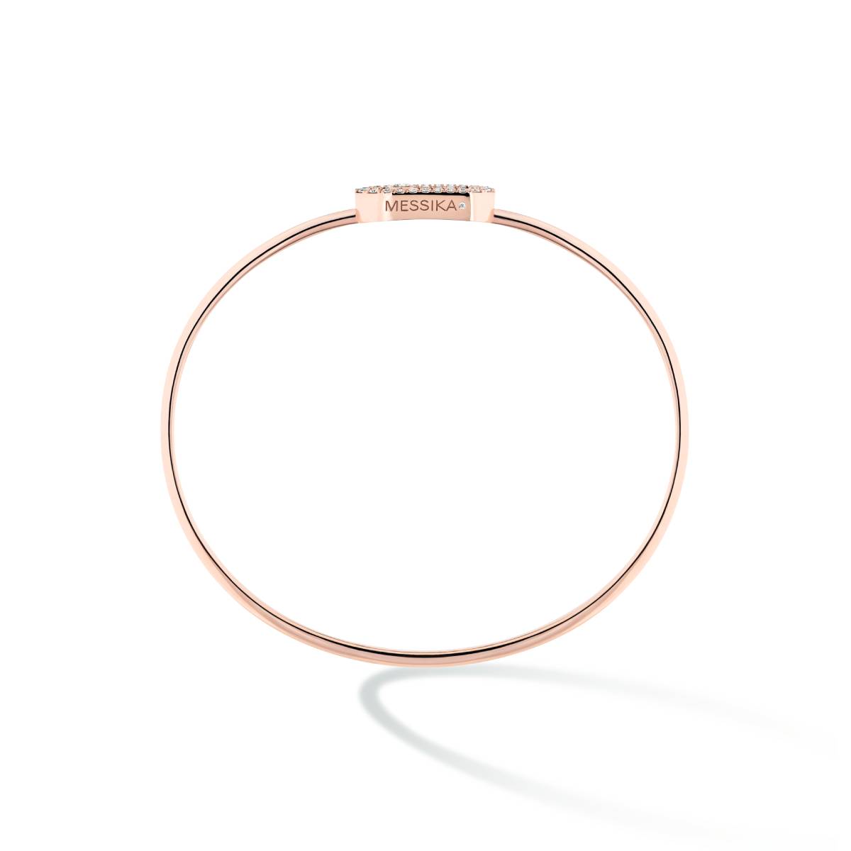 Bracelet Messika Move Uno en or rose et diamants