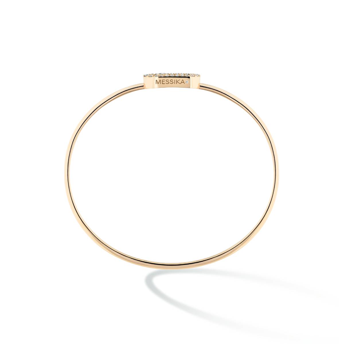 Bracelet Messika Move Uno MM pavé en or jaune et diamants