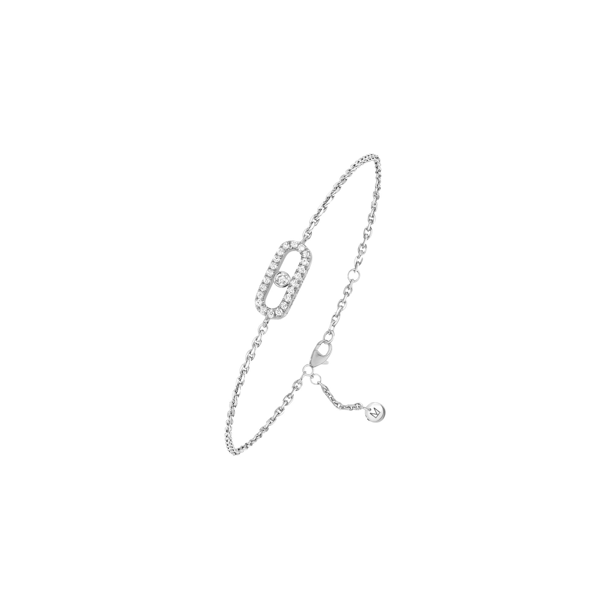Bracelet Messika Care(s) pavé en or blanc et diamants