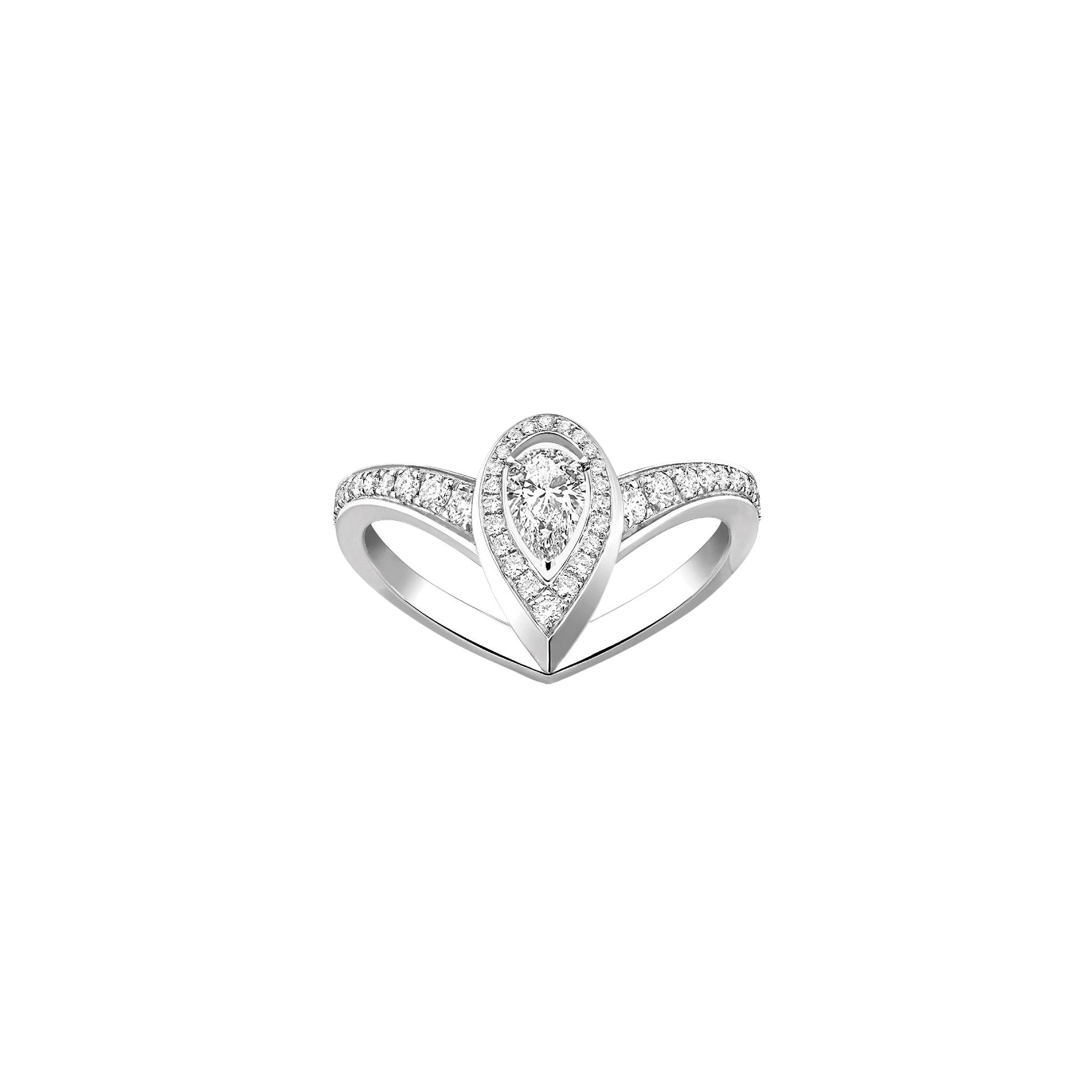 Bague Messika Fiery en or blanc et diamants 0.10ct
