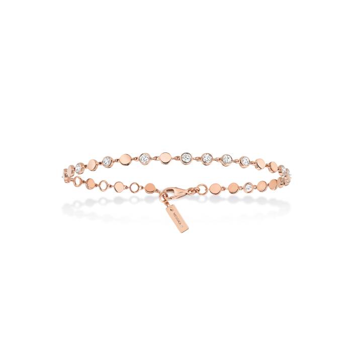 Bracelet Messika D-Vibes en or rose et diamants