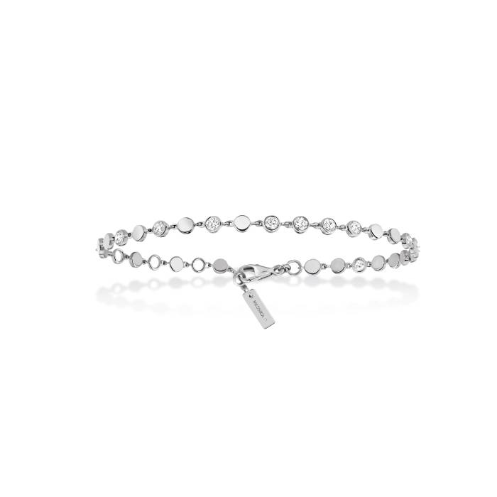 Bracelet Messika D-Vibes PM en or blanc et diamants