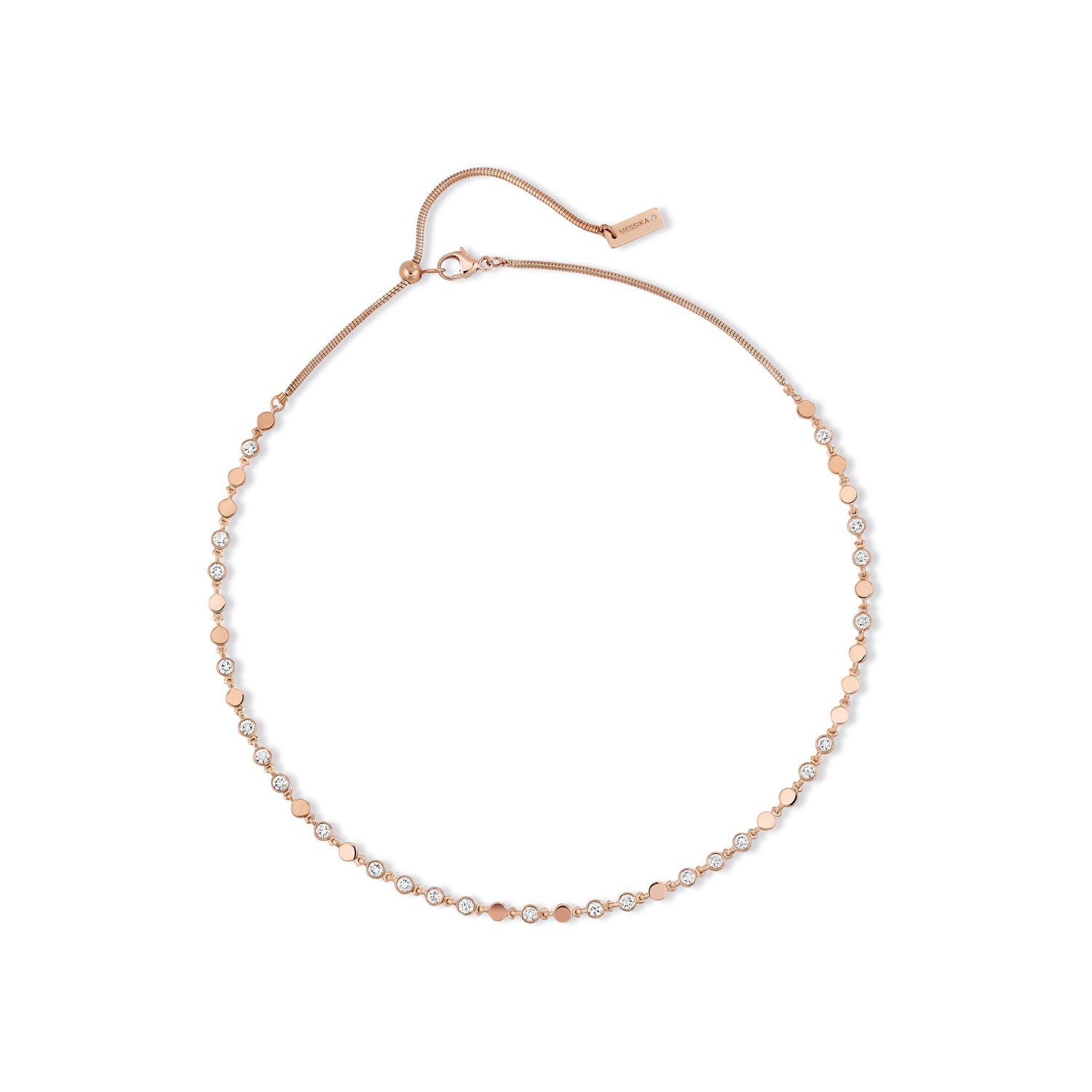 Collier Messika D-Vibes PM en or rose et diamants
