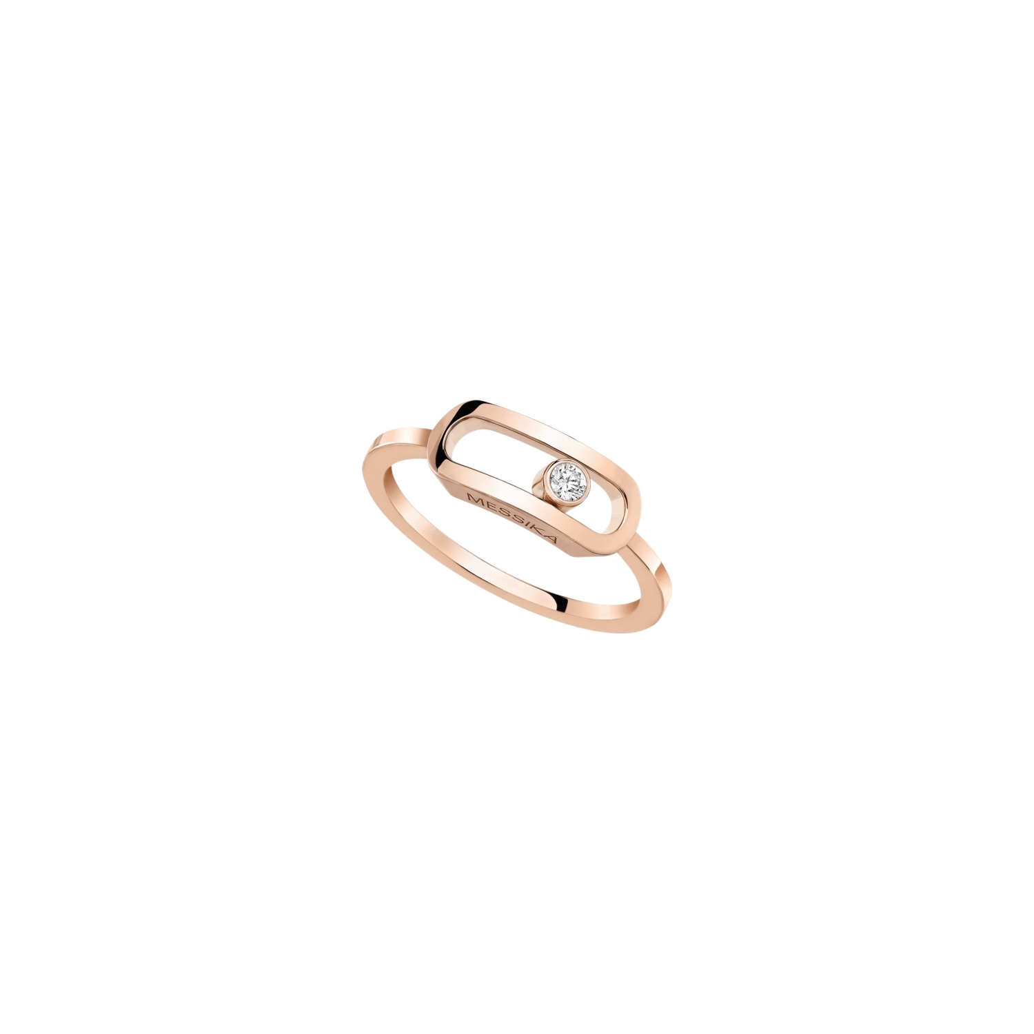 Bague Messika Move Uno GM en or rose et diamant