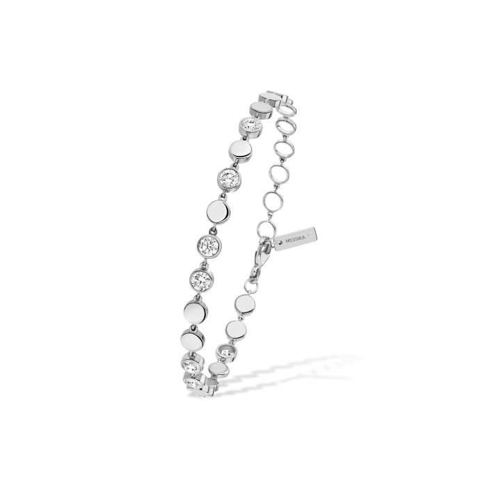 Bracelet Messika D-Vibes en or blanc et diamants