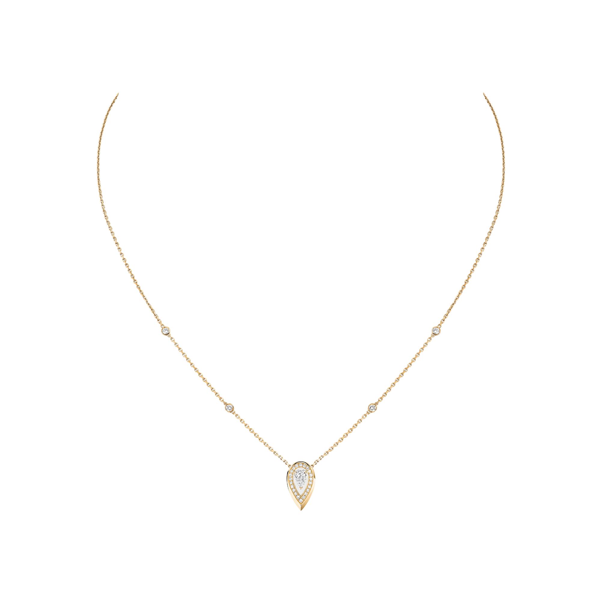 Collier Messika Fiery en or jaune et diamants 0.10ct