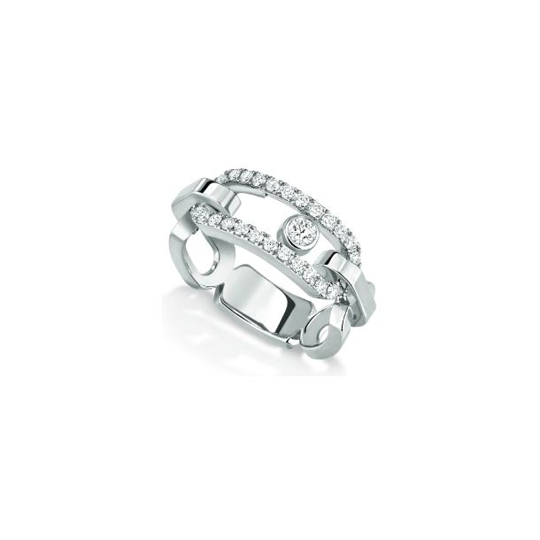 Bague Messika Move Link en or blanc et diamants