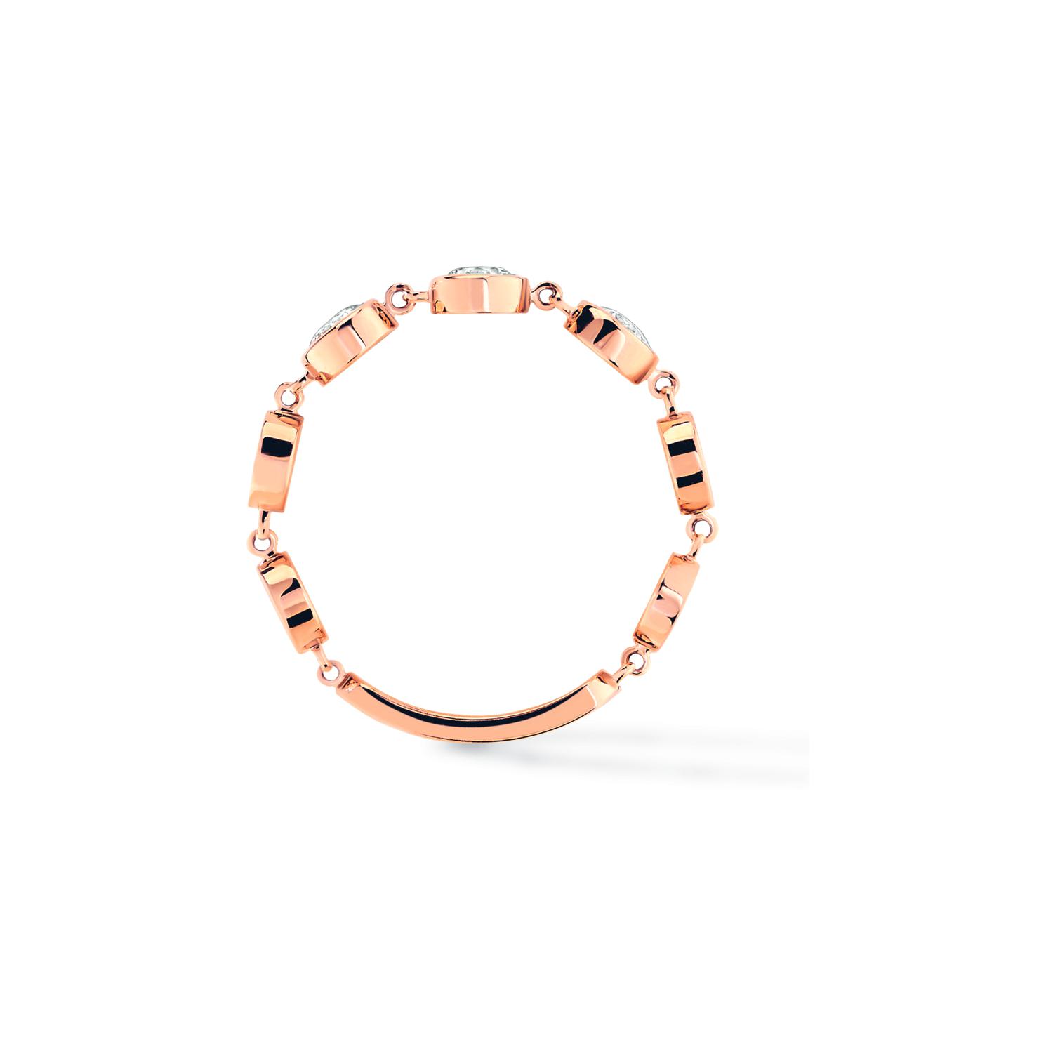 Bague Messika D-Vibes MM en or rose et diamants