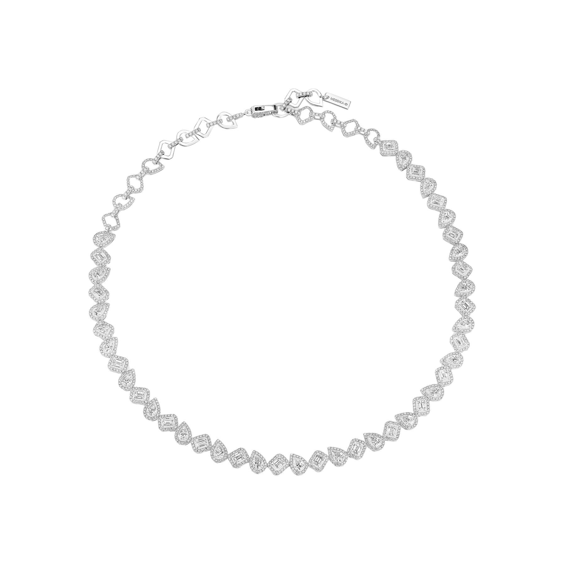 Collier rivière Messika My Twin en or blanc et diamants