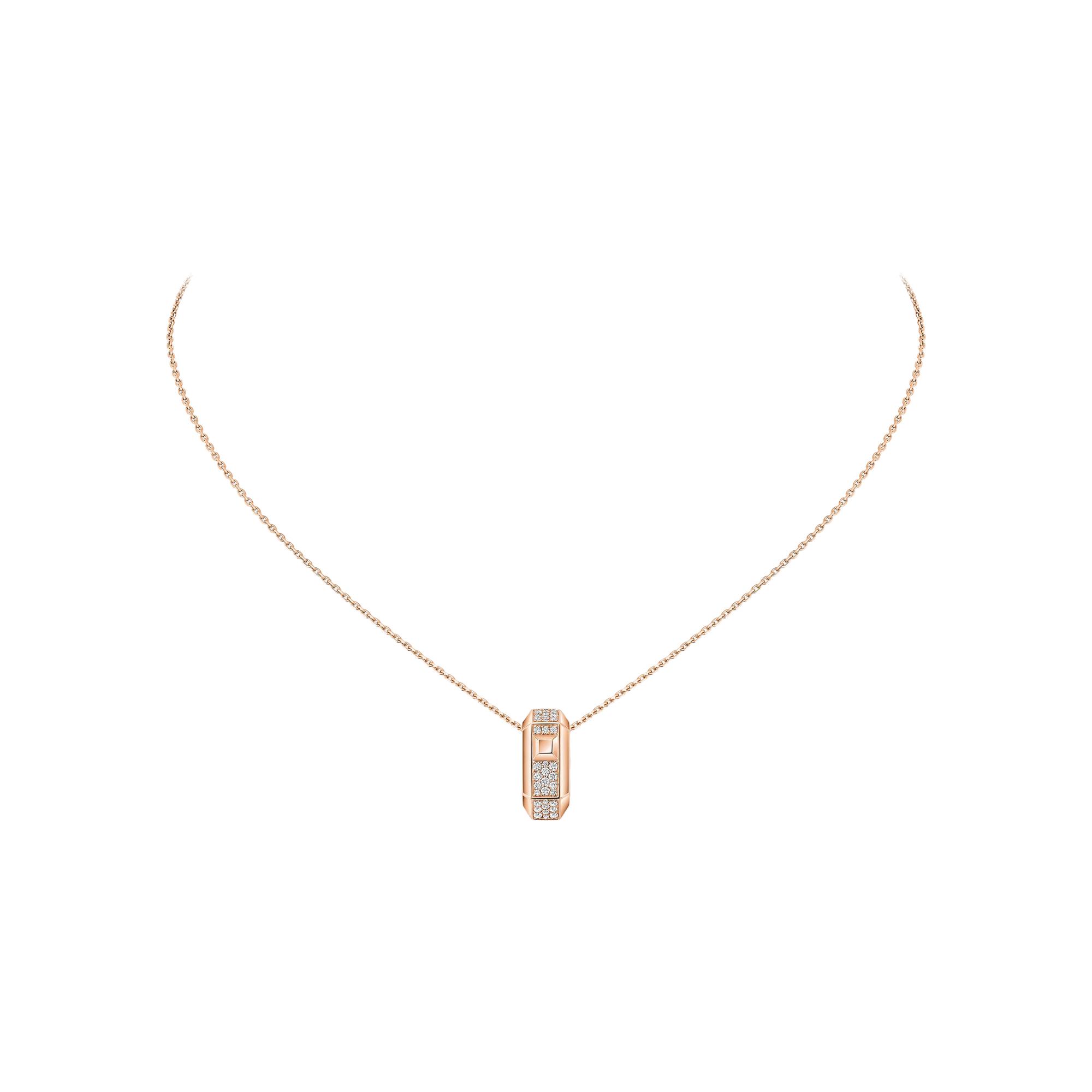 Collier pendentif Messika Moderniste pendentif en or rose et diamant