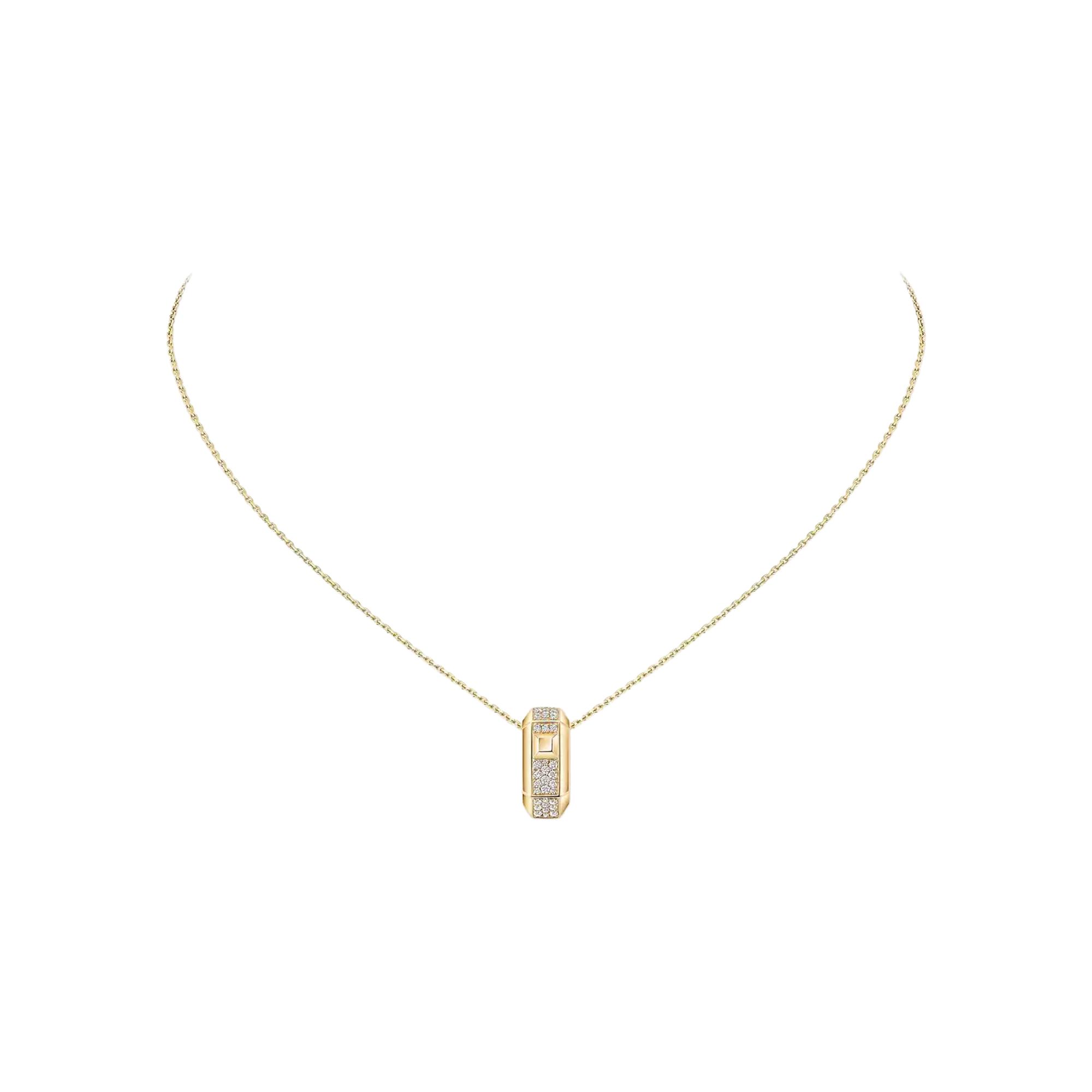 Collier pendentif Messika Moderniste pendentif en or jaune et diamant