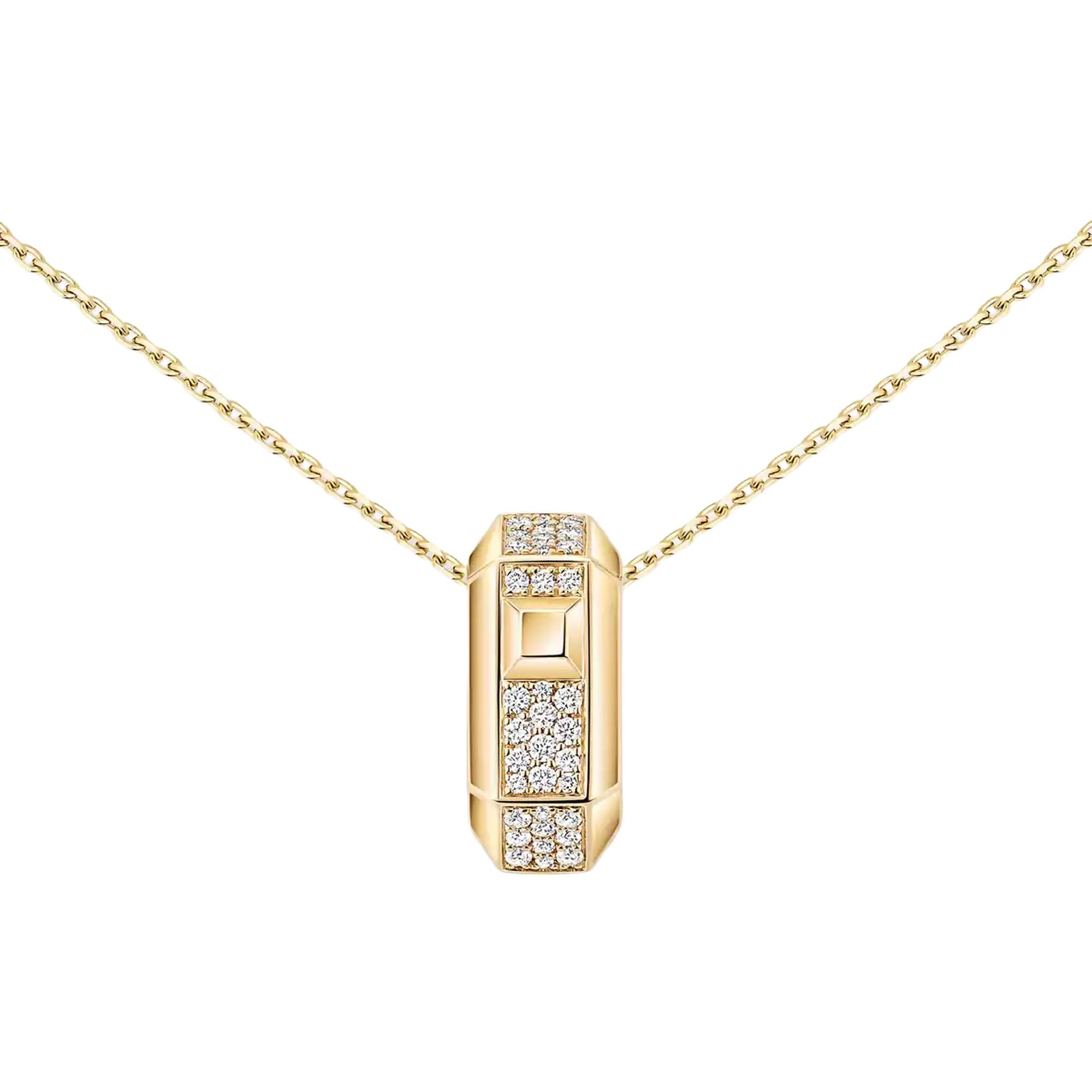 Collier pendentif Messika Moderniste pendentif en or jaune et diamant