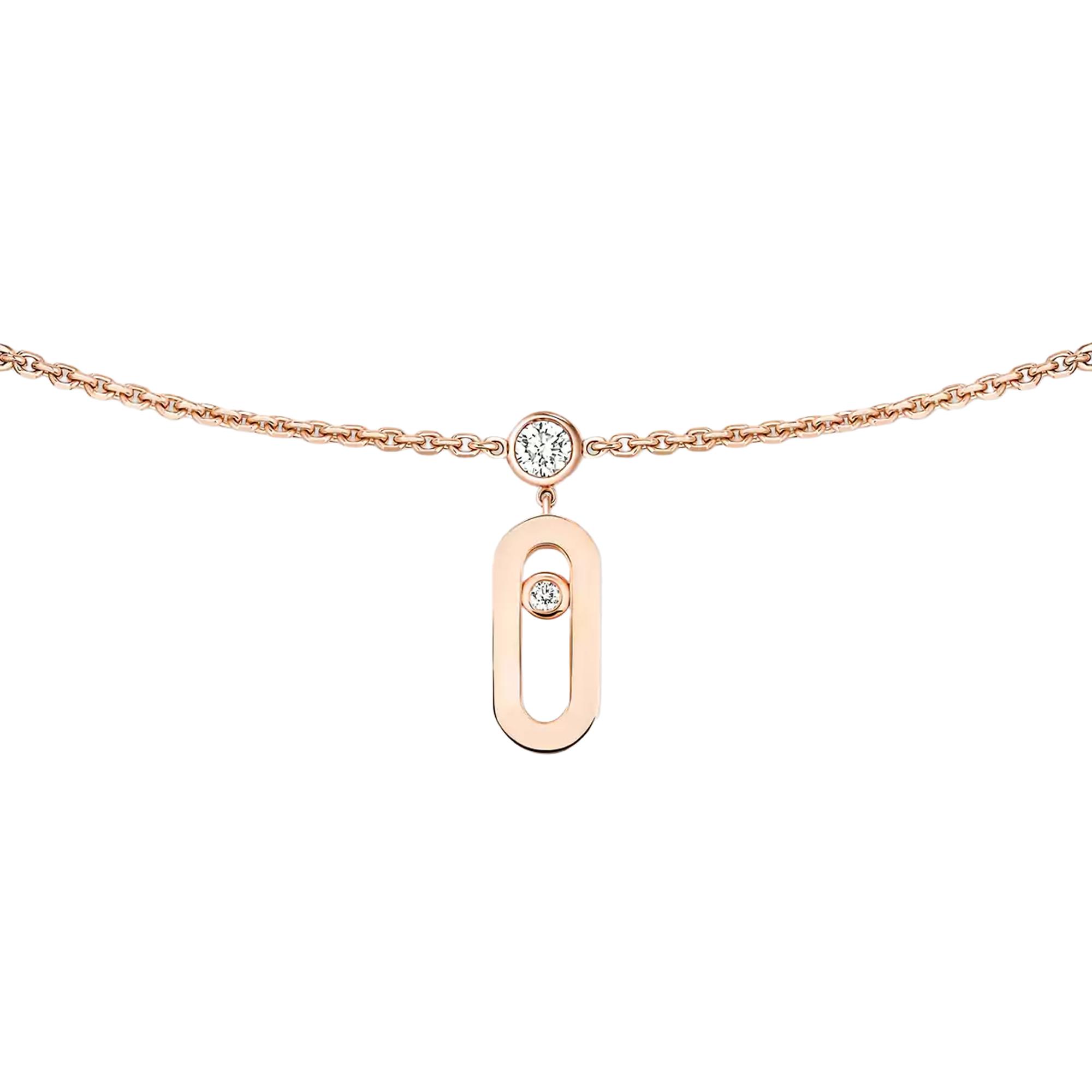 Collier choker Messika Move Uno en or rose et diamant