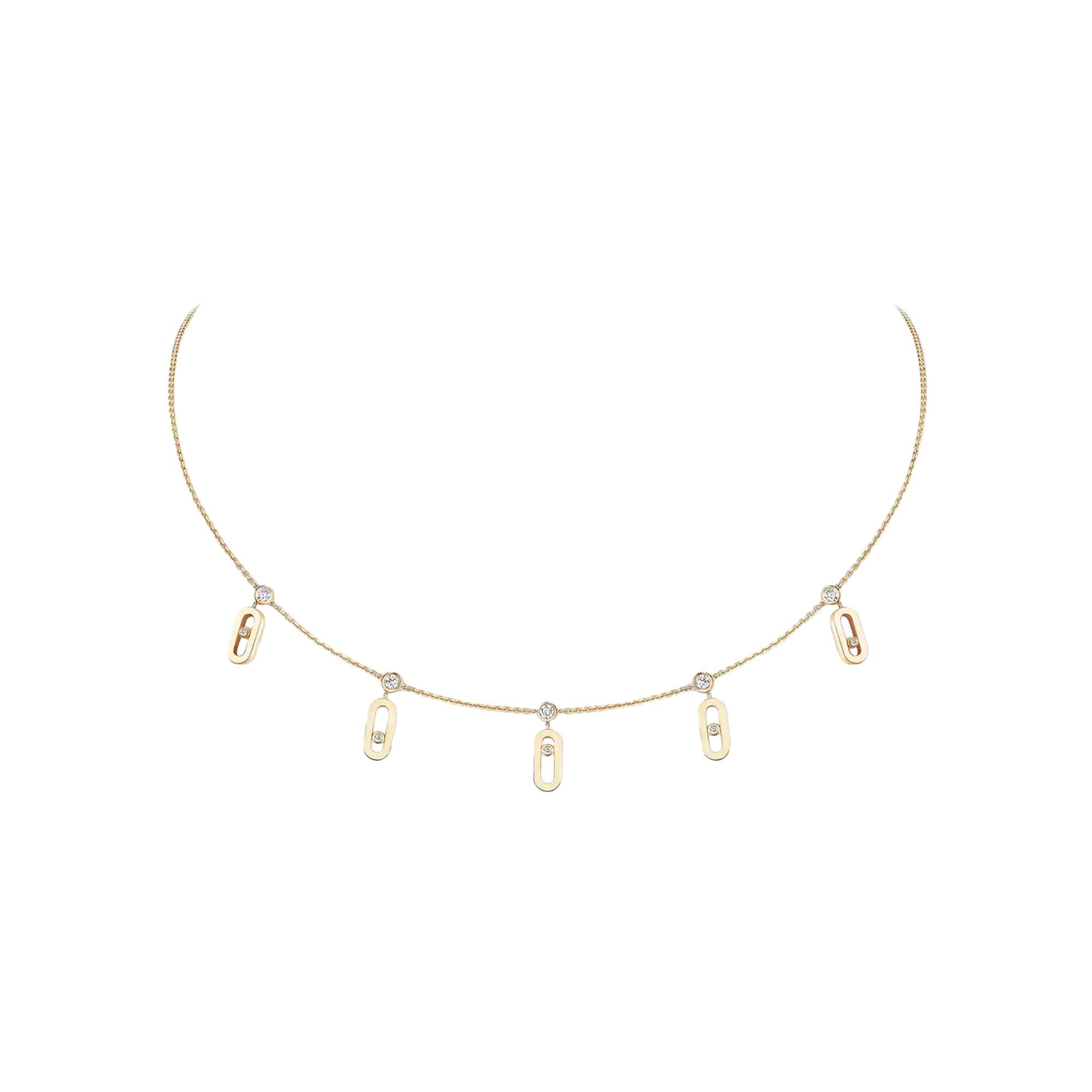 Collier choker Messika Move Uno en or jaune et diamant