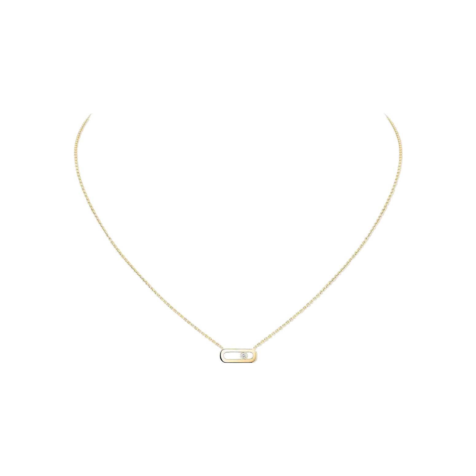 Collier Messika Move Uno en or jaune et diamants
