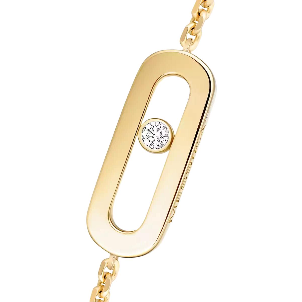 Bracelet Messika Move Uno en or jaune et diamants
