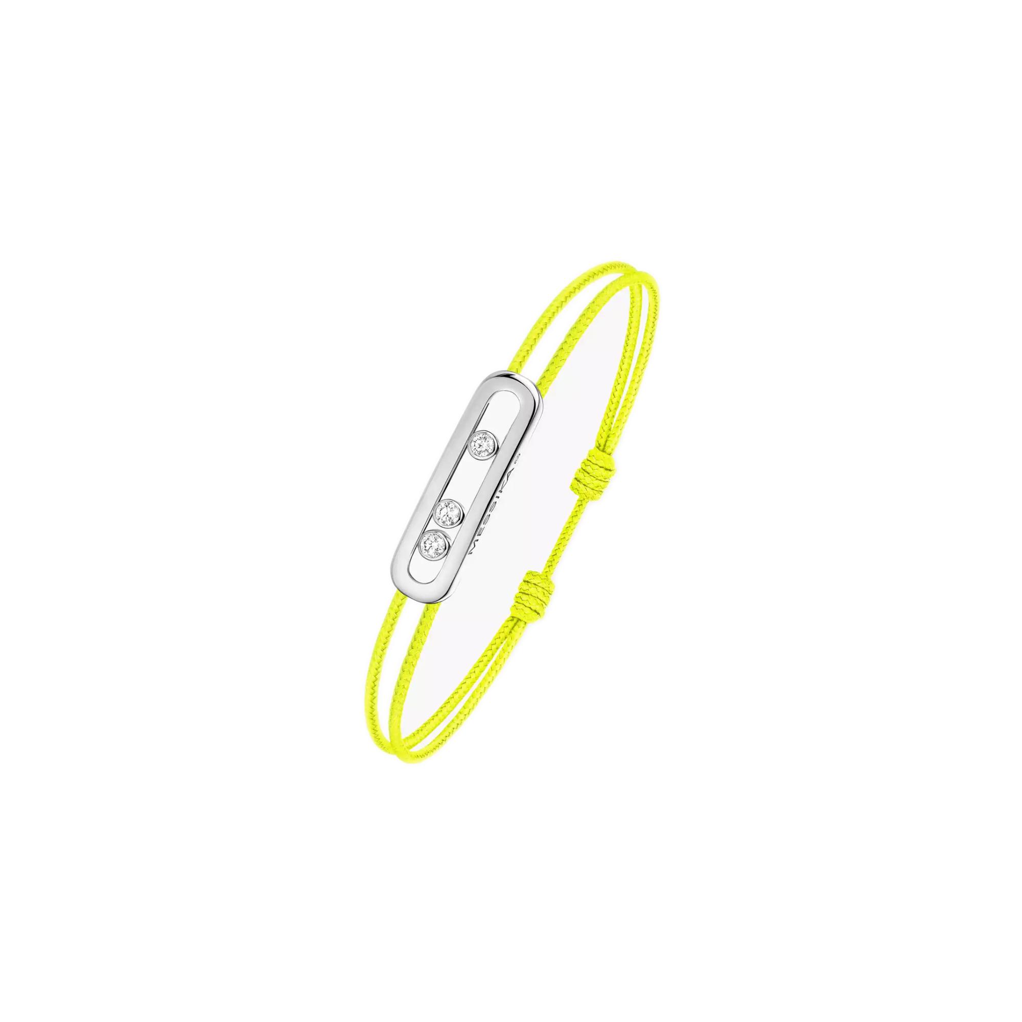 Bracelet cordon Messika Care(s) jaune en or blanc et diamants
