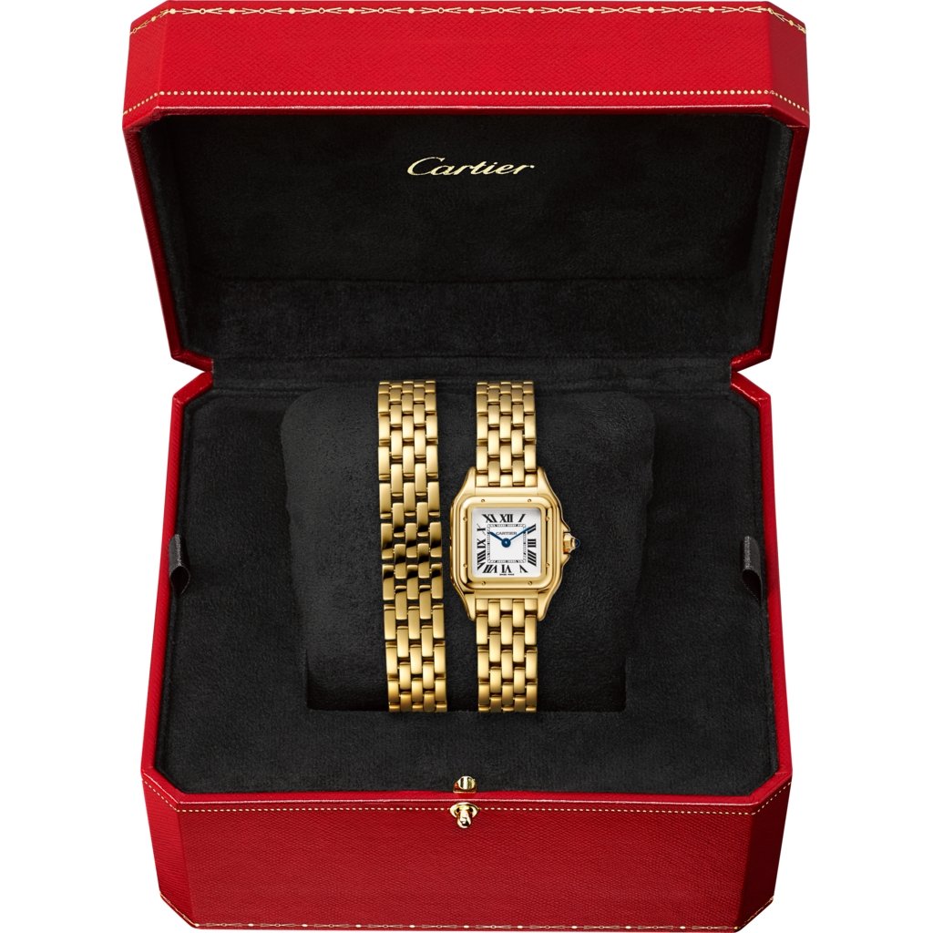 Achat Montre Panthère de Cartier Petit modèle, mouvement quartz, or jaune