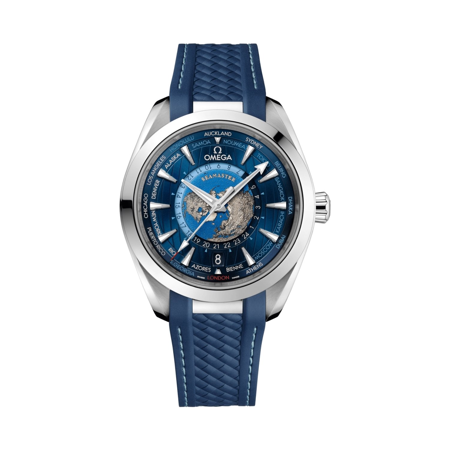 Montre OMEGA Seamaster Aqua Terra 150m Co-Axial Master Chronometer GMT Worldtimer 43mm