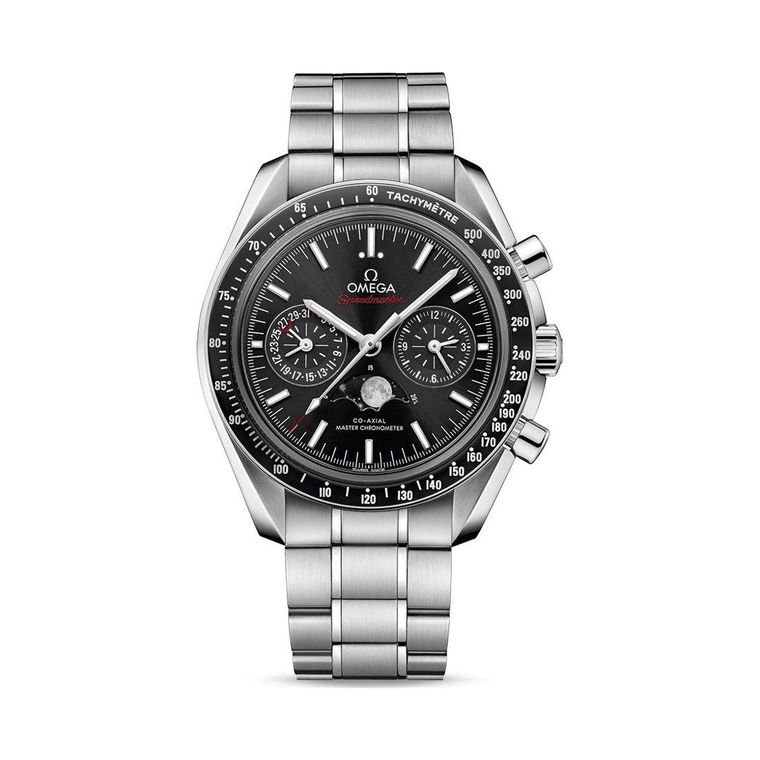 Montre OMEGA Speedmaster Moonwatch Co-Axial Master Chronometer Chronographe Phases de lune 44.25mm