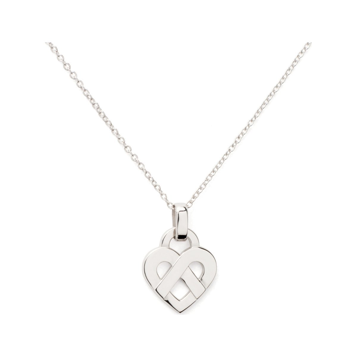 Collier Poiray Coeur Entrelacé petit modèle en or blanc