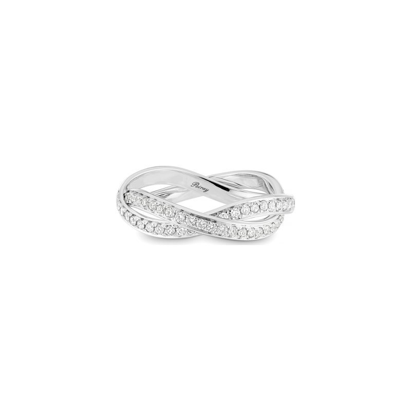 Bague Poiray Tresse en or blanc