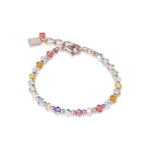 Bracelet Coeur de Lion en cristaux Swarovski et métal doré rose Bracelet Coeur de Lion en cristaux Swarovski et métal doré rose