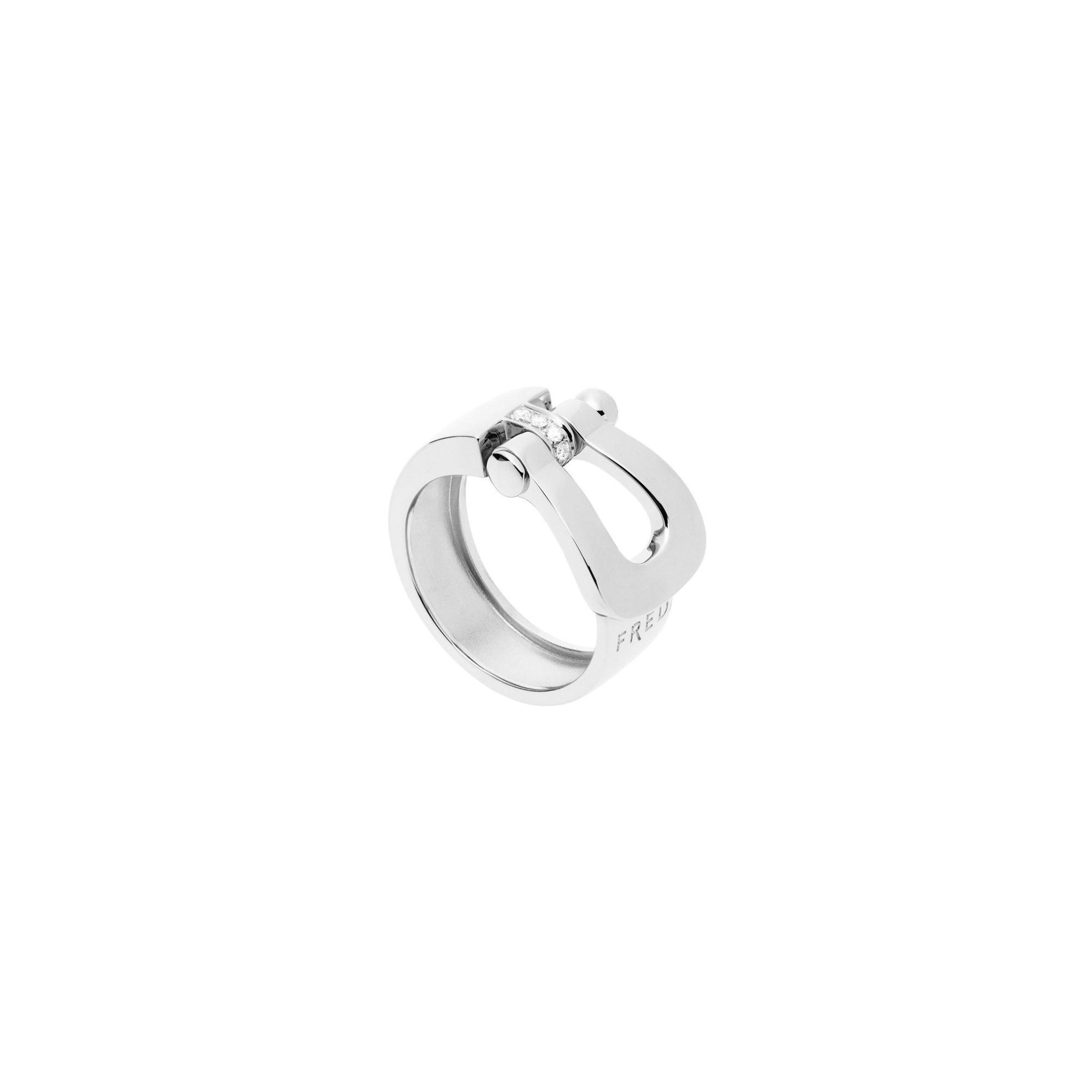 Bague FRED Force 10 GM en or blanc et diamants