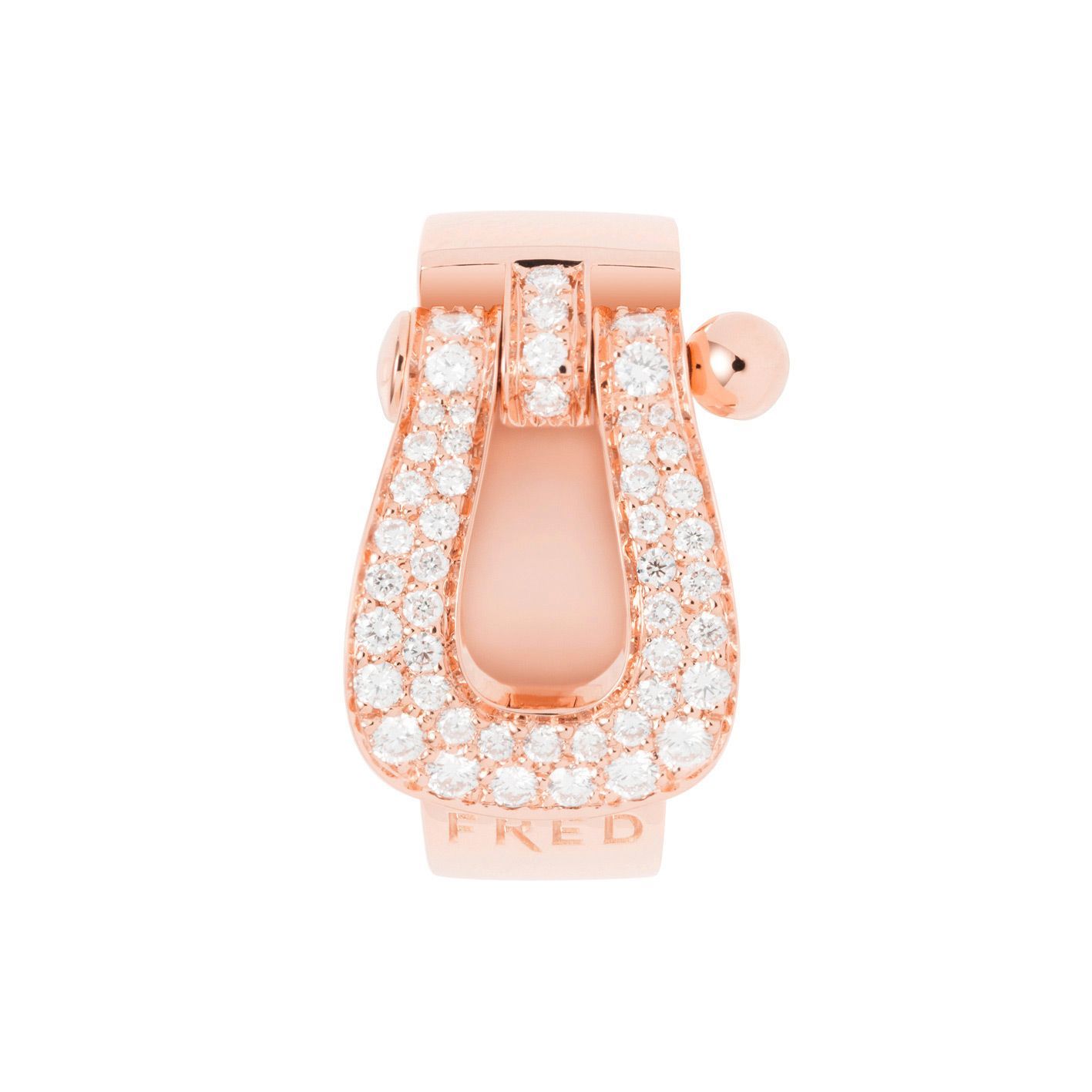 Bague FRED Force 10 grand modèle en Or rose et Diamant