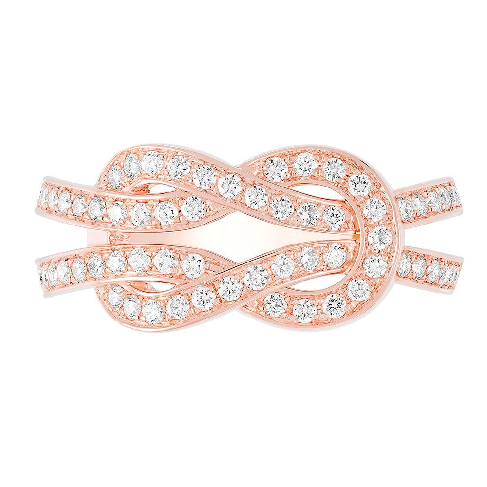 Bague FRED Chance Infinie en or rose et diamants