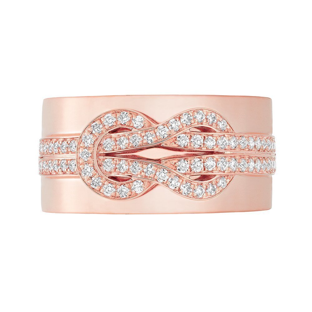 Bague FRED Chance Infinie en or rose et diamants