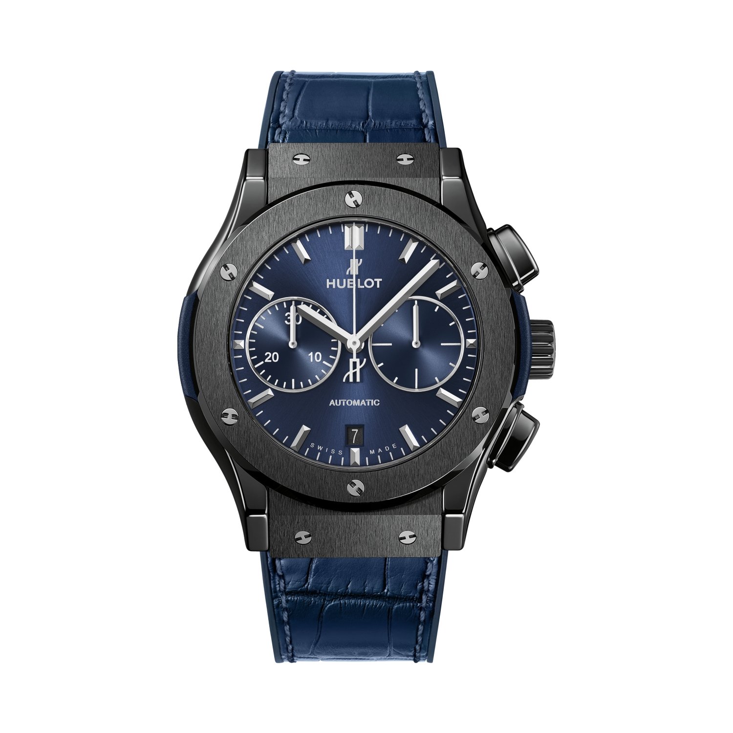 Louis Julian Achat Montre Hublot Classic Fusion Ceramic Blue Chronograph