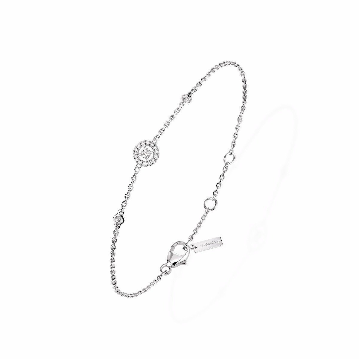 Bracelet Messika Joy XS en or blanc et diamants