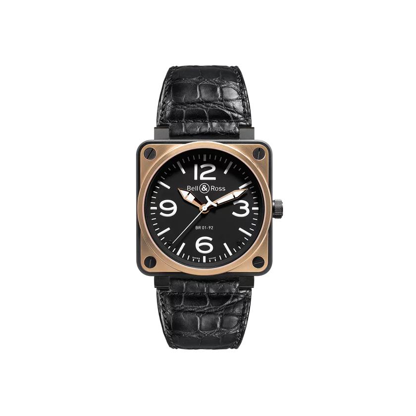 Montre Bell & Ross Aviation br 01 Br 01-92 pink gold & carbon