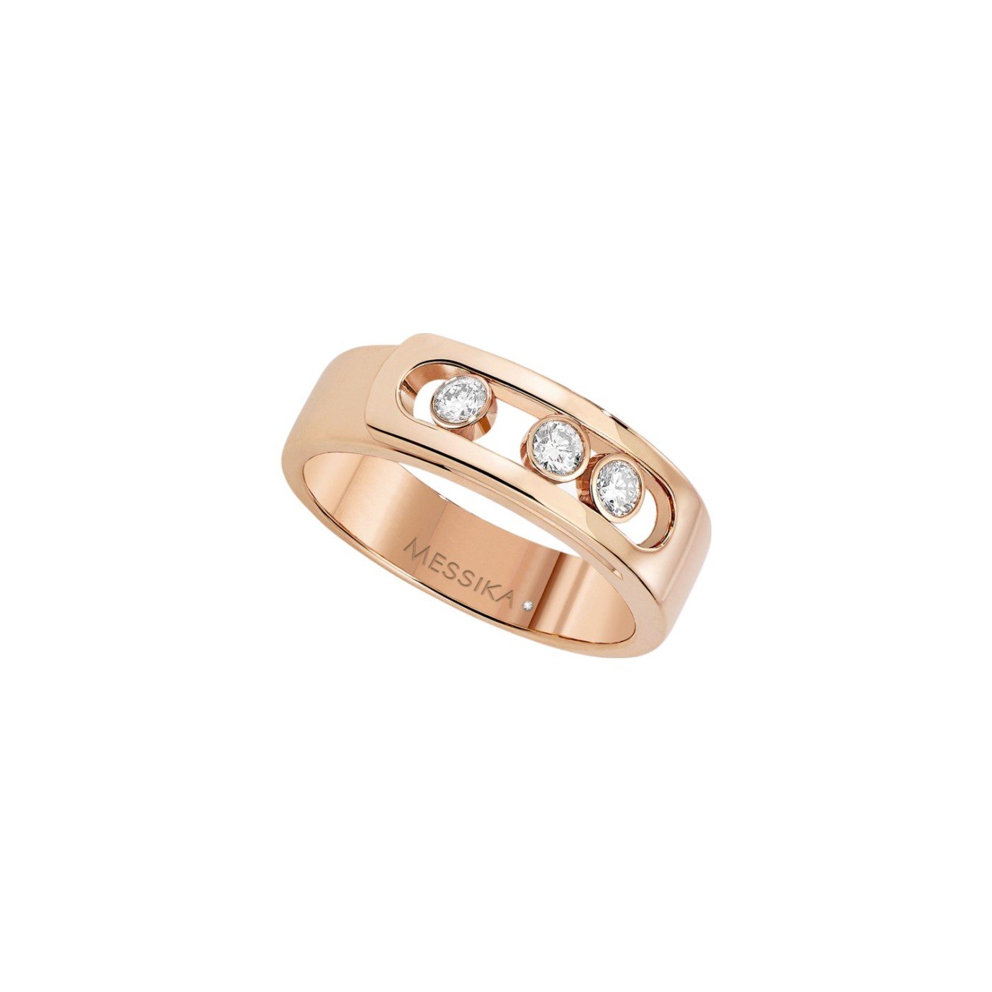 Bague Messika Move Noa en or rose et diamants