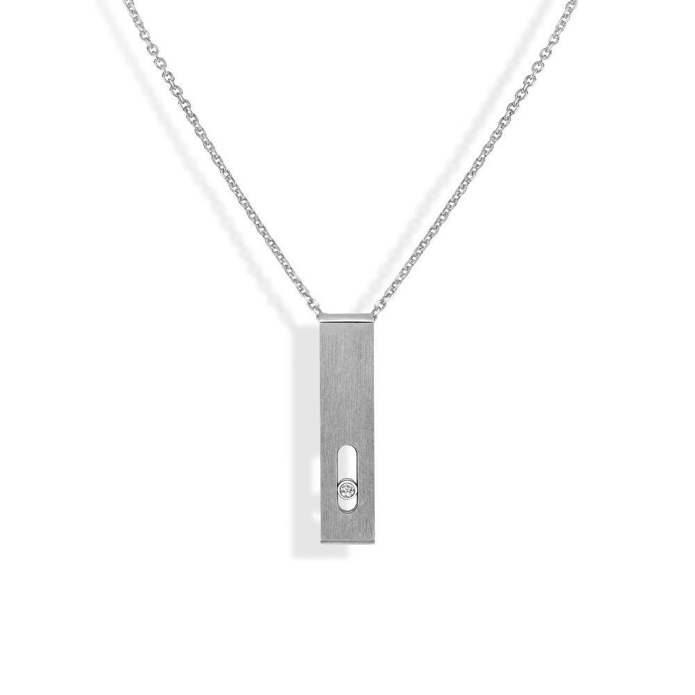 Collier Messika Move Titanium Naturel en titane et diamant