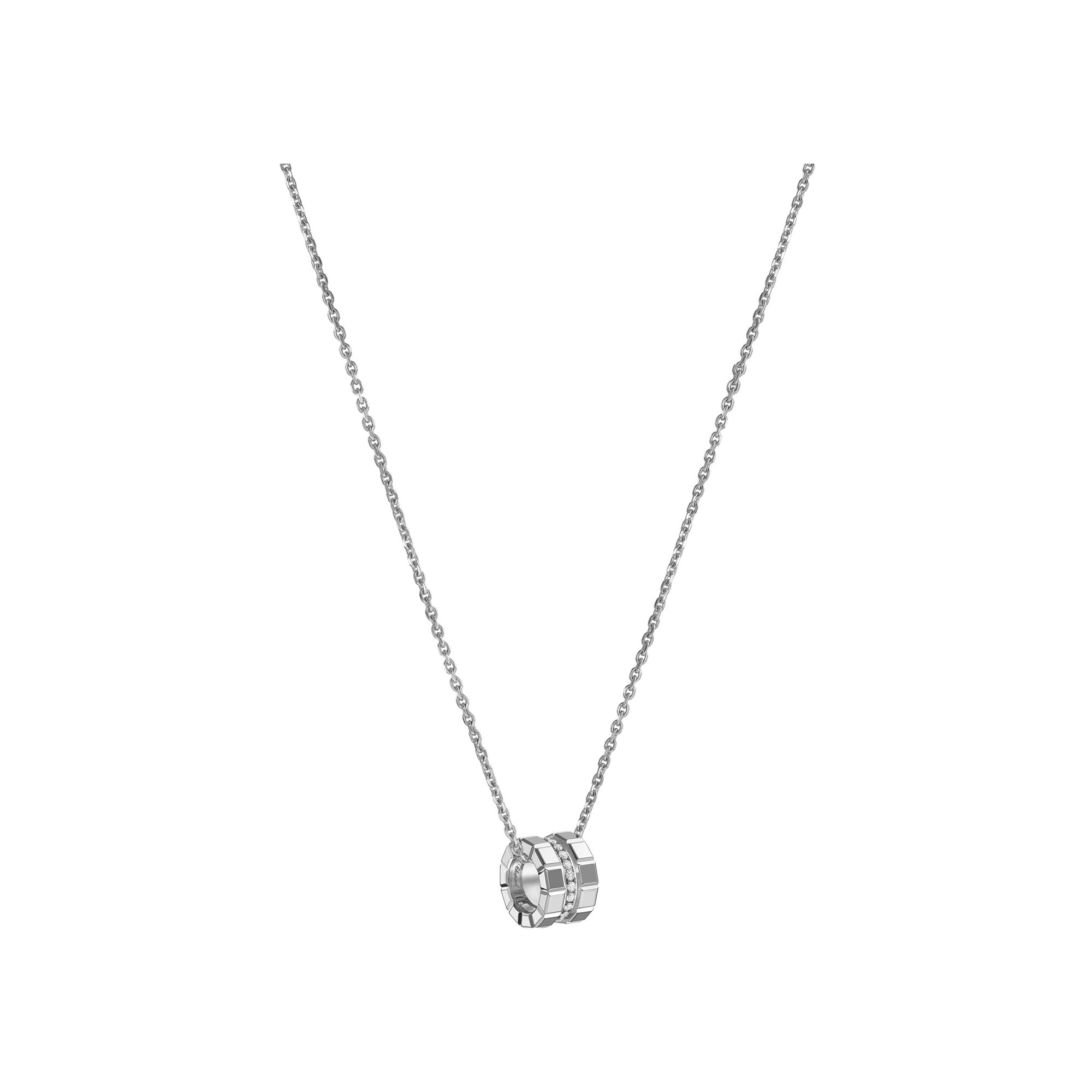 Pendentif Chopard Ice Cube en or blanc et diamants