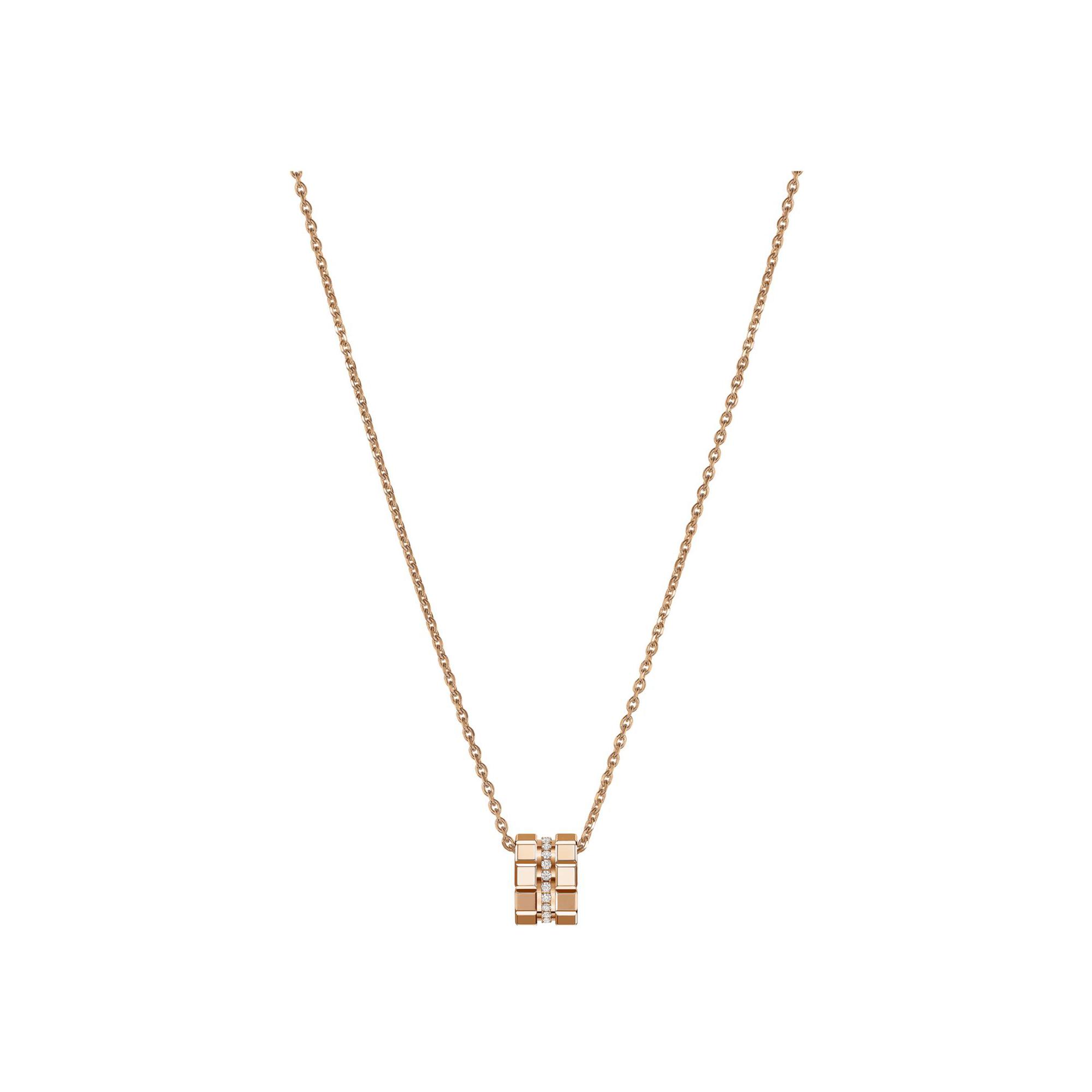 Pendentif Chopard Ice Cube en or rose et diamants