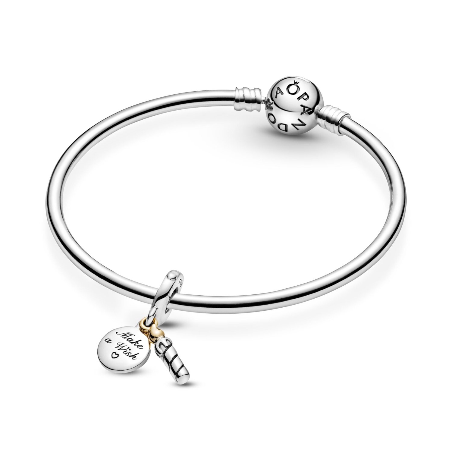 Achat Charm Pandora People Pendant Bougie D Anniversaire Bicolore En Argent Et Or Jaune