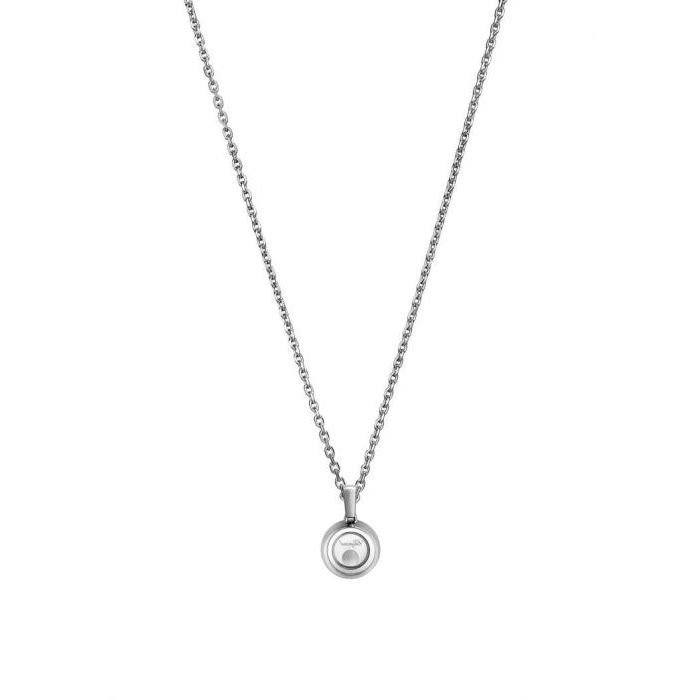 Pendentif Chopard Happy Diamonds Icons en or blanc et diamants