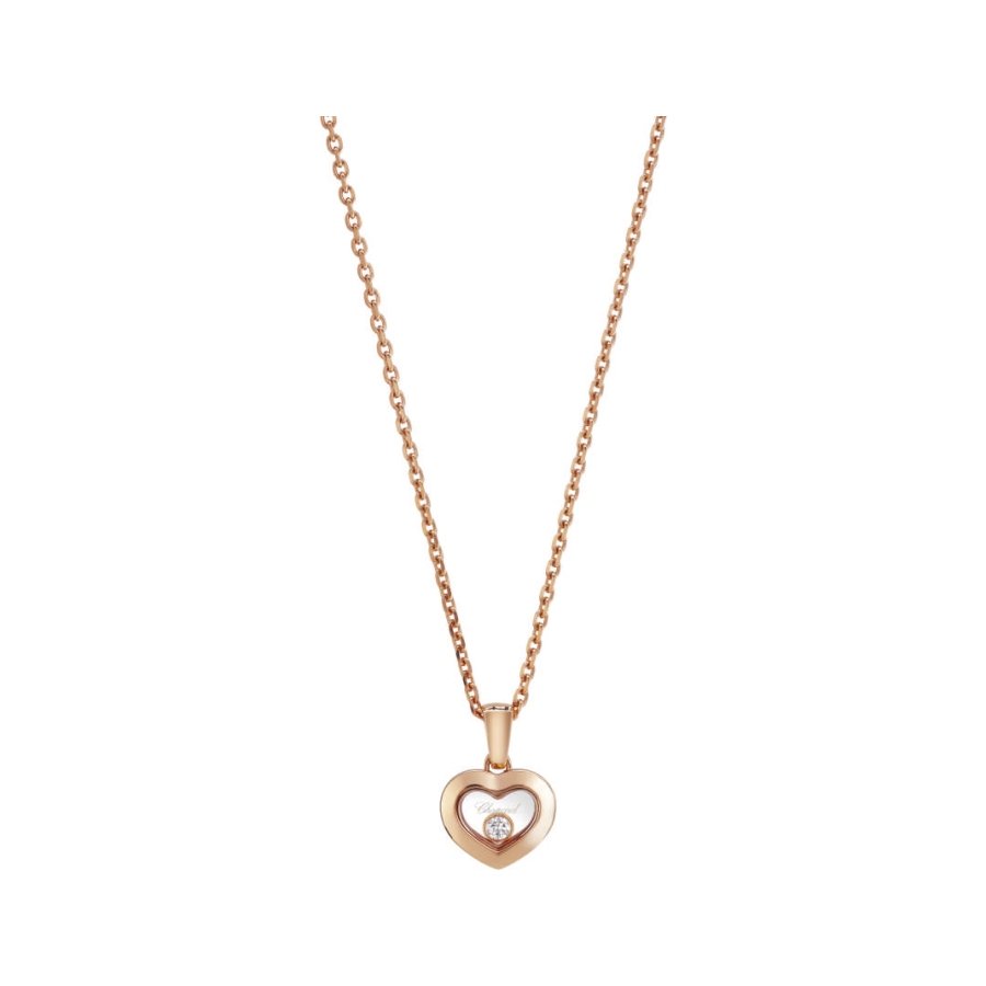 Pendentif Chopard Happy Diamonds Icons en or rose et diamant