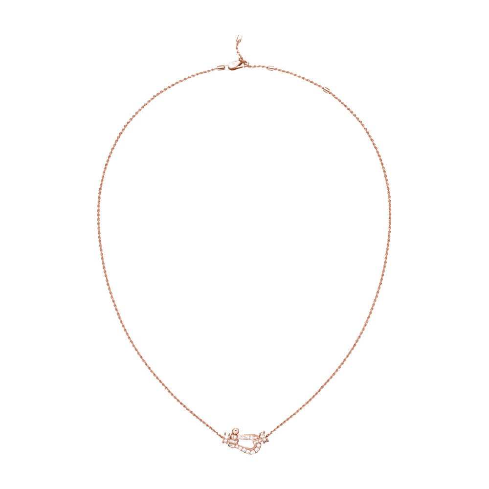 Collier Fred Force 10 moyen modèle en or rose et diamants