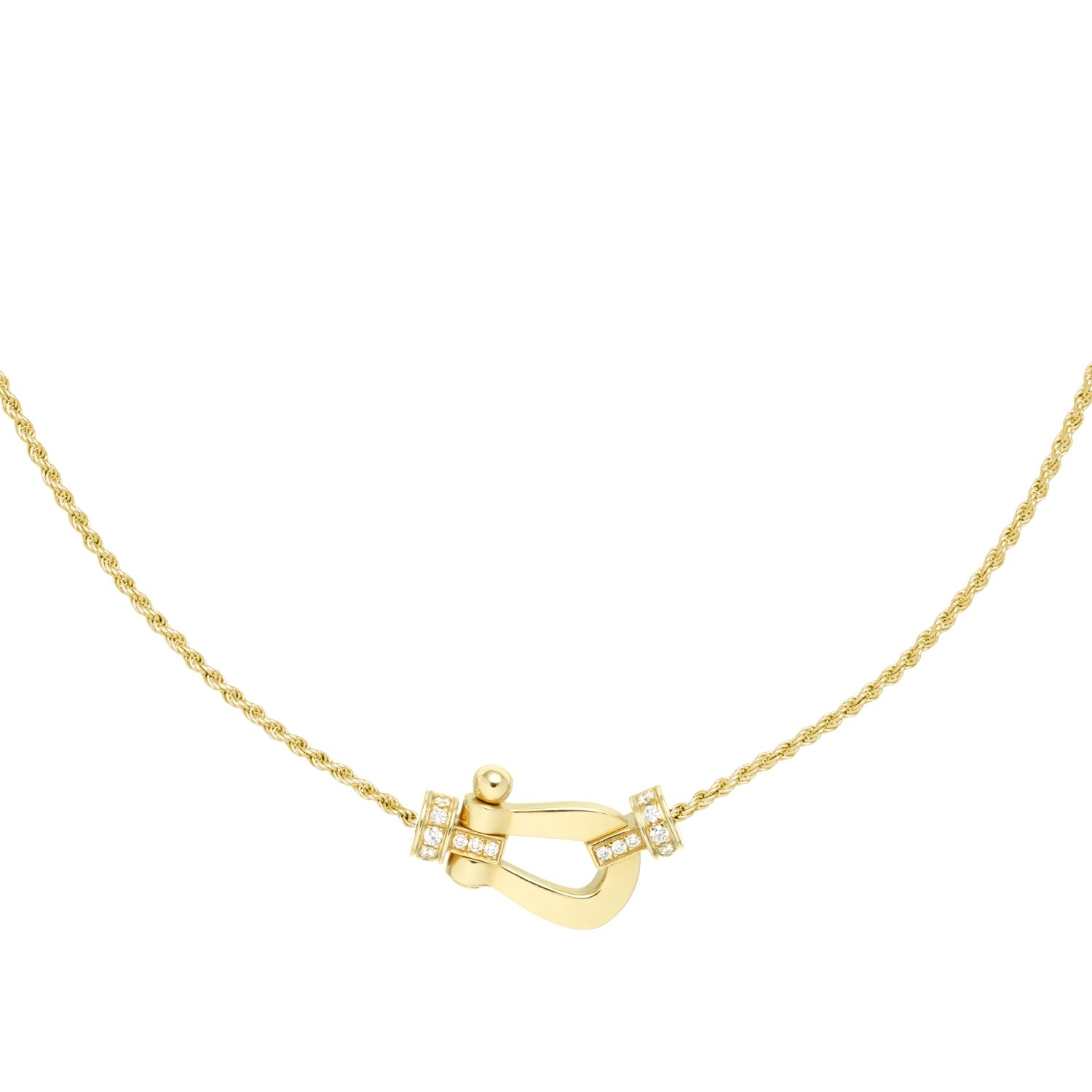 Collier FRED Force 10 en or jaune et diamants