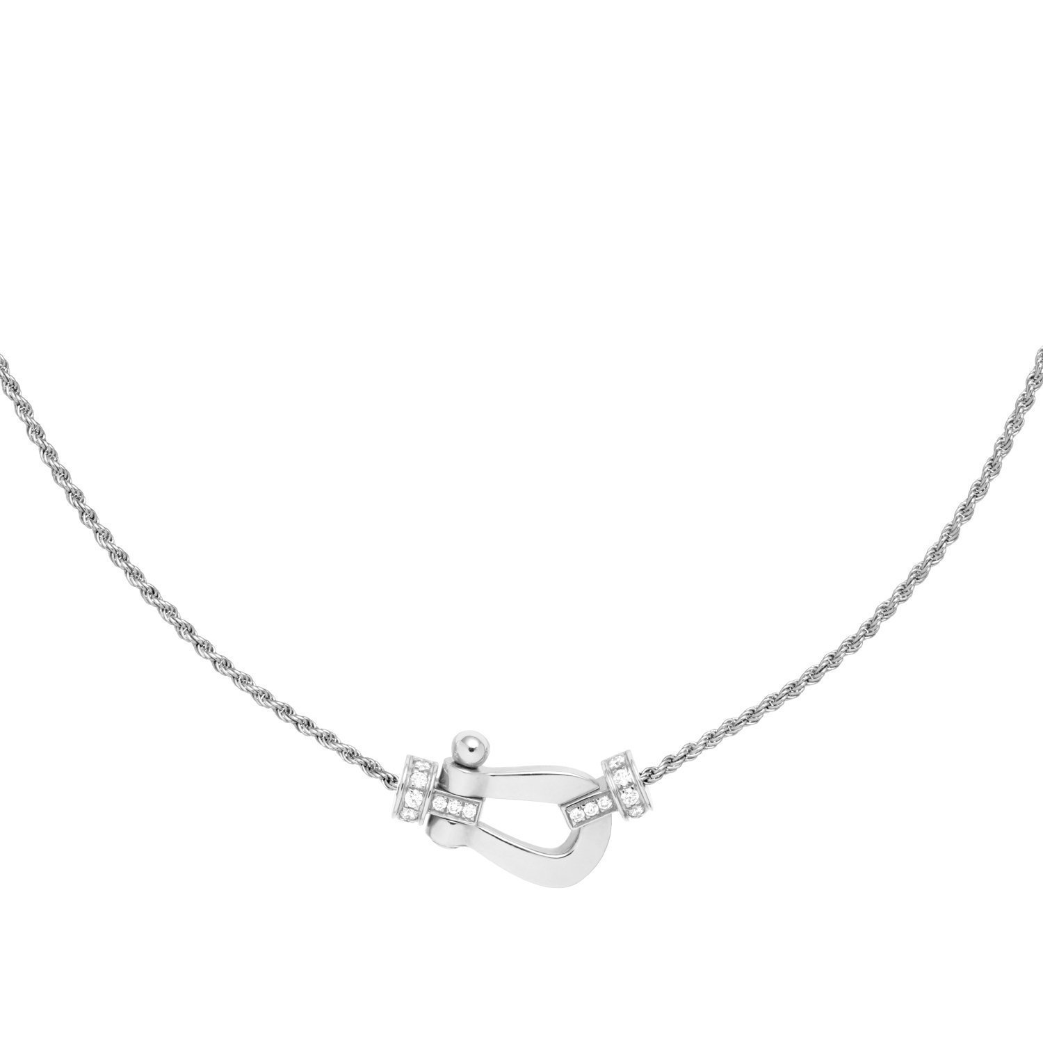 Collier FRED Force 10 en or blanc et diamants