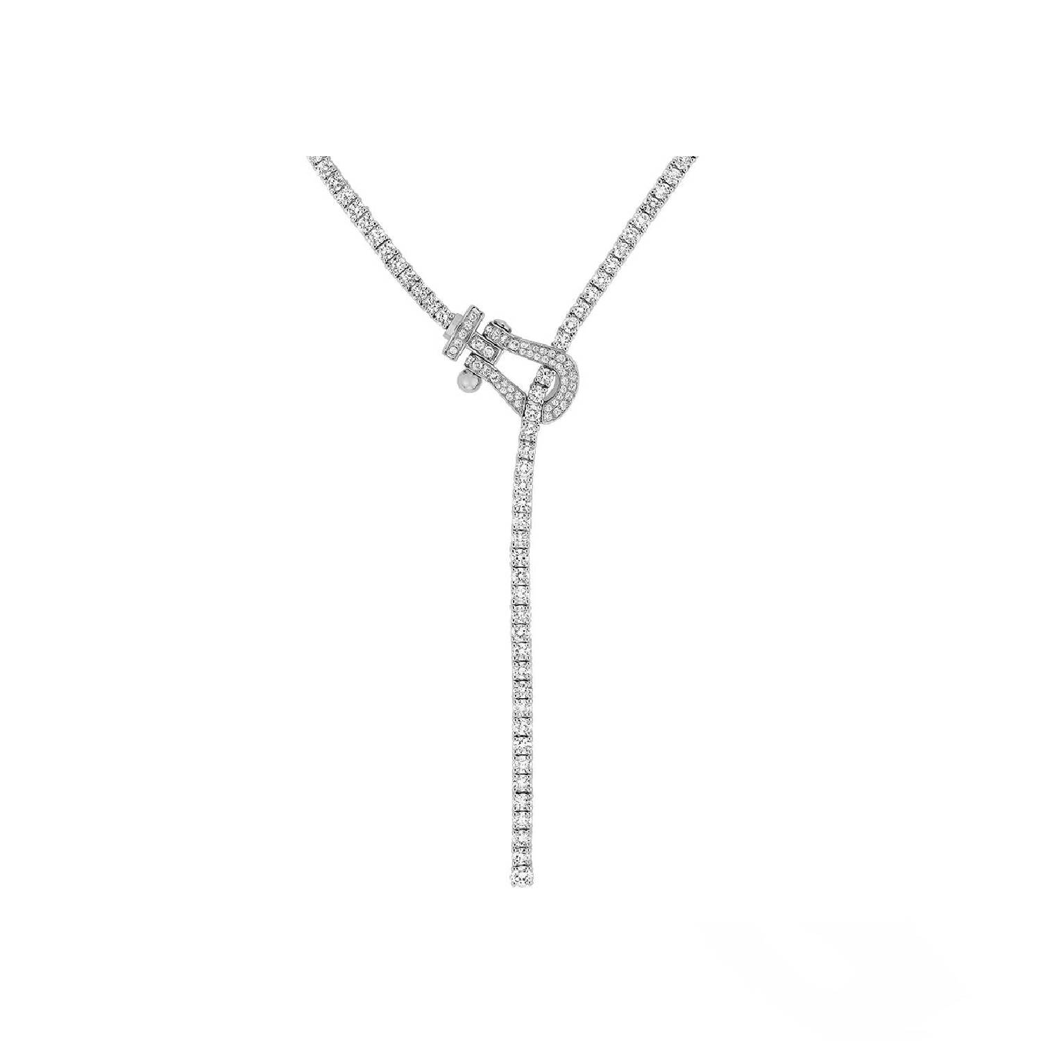 Collier Fred Force 10 Grand Modèle en or blanc et diamants