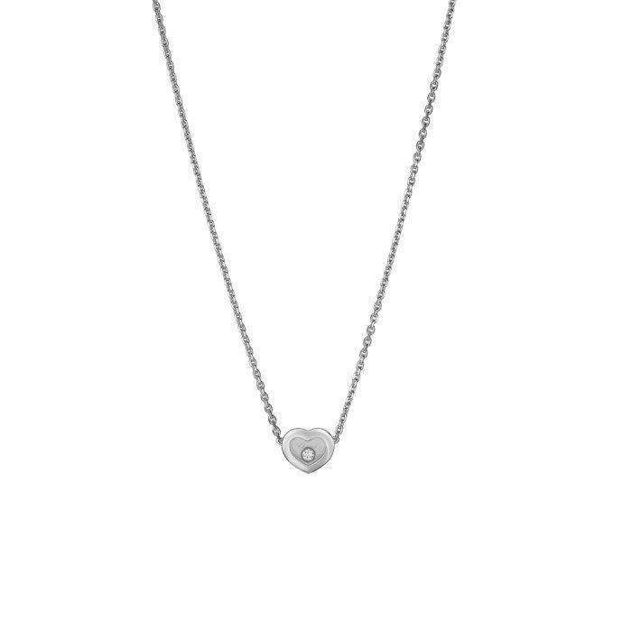 Collier Chopard Happy Diamonds Icons en or blanc et diamant