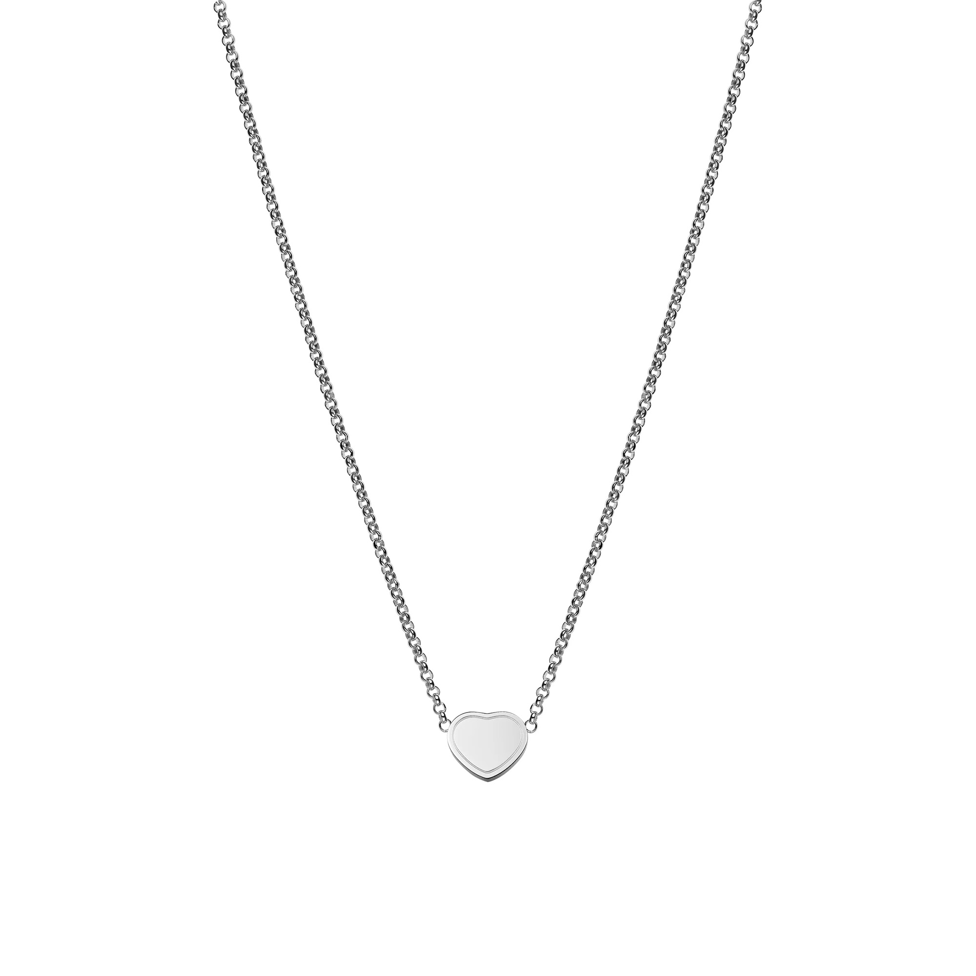 Collier Chopard My Happy Hearts en or blanc et diamants