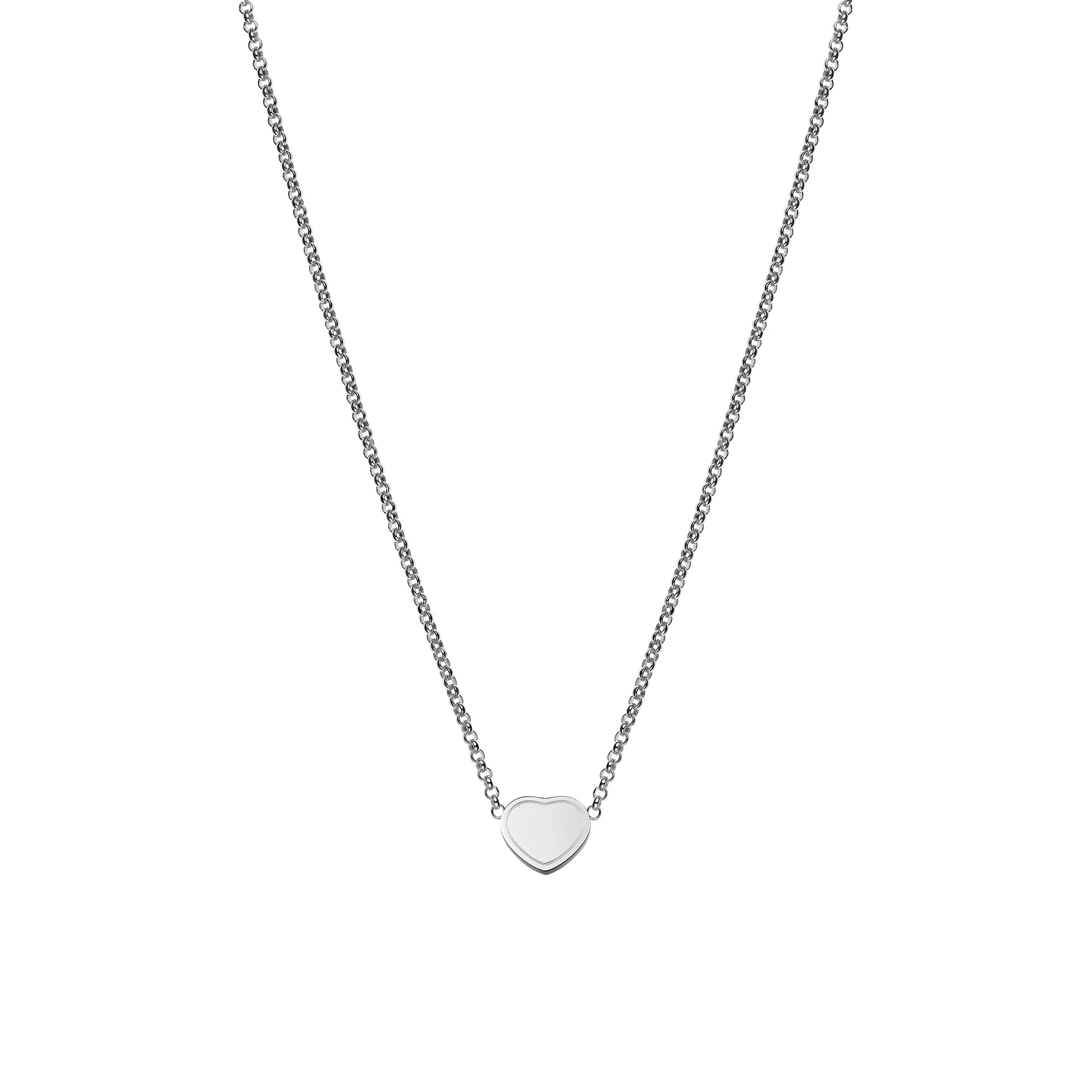 Collier Chopard My Happy Hearts en or blanc et diamants