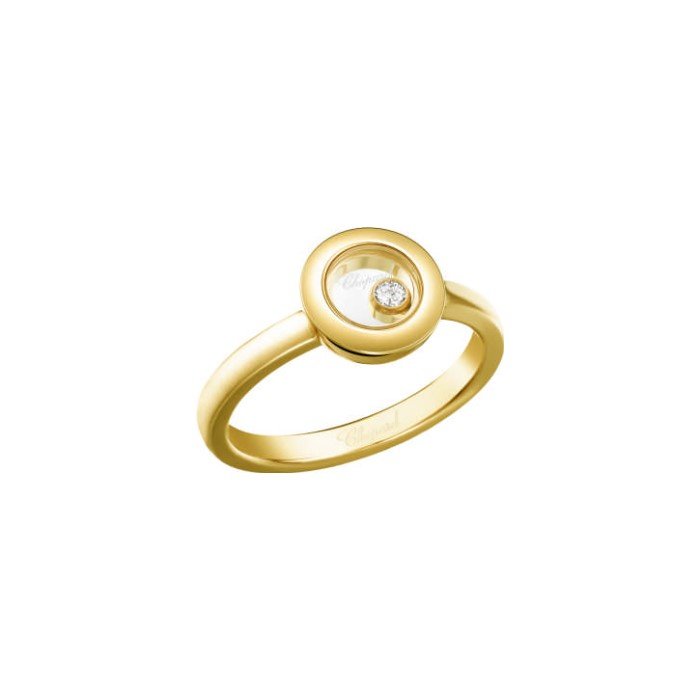 Bague Chopard Happy Diamonds Icons en or jaune et diamant, taille 53